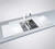 Ruvati 34 inch epiGranite Topmount Workstation Ledge Granite Composite Kitchen Sink - Arctic White - RVG1350WH