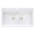 Ruvati 34 inch epiGranite Topmount Workstation Ledge Granite Composite Kitchen Sink - Arctic White - RVG1350WH