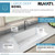 Ruvati 33 x 19 inch Granite Composite Undermount Single Bowl Kitchen Sink - Arctic White - RVG2080WH