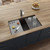 Ruvati 33-inch Granite Composite Undermount Workstation Kitchen Sink Coffee Brown - RVG2302ES