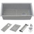 Ruvati 33-inch Undermount Workstation Granite Composite Kitchen Sink Silver Gray - RVG2302GR