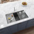 Ruvati 33-inch Undermount Workstation Granite Composite Kitchen Sink Urban Gray - RVG2302UG