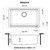 Ruvati 30-inch Granite Composite Workstation Matte Black Dual Mount Kitchen Sink - RVG2310BK