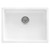 Ruvati 24-inch Fireclay Undermount / Drop-in Topmount Kitchen Sink Single Bowl - White - RVL2420WH