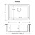 Ruvati 24-inch Fireclay Undermount / Drop-in Topmount Kitchen Sink Single Bowl - White - RVL2420WH