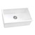 Ruvati 30-inch Fireclay Undermount / Drop-in Topmount Kitchen Sink Single Bowl - White - RVL3030WH