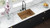 Ruvati 27-inch Undermount Satin Brass Matte Gold Stainless Steel Kitchen Sink 16 Gauge Single Bowl - RVH6127GG\