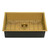 Ruvati 30-inch Undermount Satin Brass Matte Gold Stainless Steel Kitchen Sink 16 Gauge Single Bowl - RVH6300GG