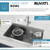 Ruvati 32-inch Workstation Ledge Rounded Corners Undermount 16 Gauge Kitchen Sink Single Bowl - RVH8301