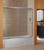 Craft + Main CVST5855-CL-SV Cove Frameless Sliding Tub Door 58" W x 55" H with Clear Glass - Silver Trim