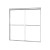 Craft + Main CVST5855-CL-SV Cove Frameless Sliding Tub Door 58" W x 55" H with Clear Glass - Silver Trim