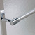 Craft + Main TDSS5666-OB-SV Tides Framed Sliding Shower Tub Door 56" W x 66" H with Obscure Glass - Silver
