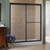 Foremost TDSS6066-OB-OR Tides Framed Sliding Shower Tub Door 56" W x 60" H with Obscure Glass - Oil Rubbed Bronze