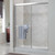 Craft + Main Tides Framed Sliding Shower Tub Door 60" W x 70" H with Clear Glass - Silver Trim - TDSS6070-CL-SV