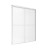 Craft + Main CVSS6072-RN-SV Cove Frameless Sliding Shower Door 60" W x 72" H with Rain Glass - Silver