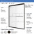 Craft + Main CVSS6072-RN-SV Cove Frameless Sliding Shower Door 60" W x 72" H with Rain Glass - Silver