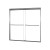Craft + Main 6MM Frameless Sliding Shower Door 60" W x 60" H with Clear Glass - Brushed Nickel Trim - CVST6060-CL-BN