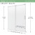 Craft + Main MRRL6076-CL-SV Marina Frameless Sliding Roller Tub and Shower Door 60" W x 76" H with Clear Glass - Silver Trim