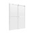 Craft + Main LGDR6076-CL-SV Lagoon Frameless Double Roller Shower Doors 59" W x 76" H with Clear Glass - Silver Trim