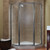 Foremost TDNA0470-OB-BN Tides Framed Neo Angle Shower Door with 24" W x 70" H with Obscure Glass - Brushed Nickel
