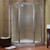Foremost TDNA0470-OB-SV Tides Framed Neo Angle Shower Door with 24" W x 70" H with Obscure Glass - Silver