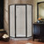 Foremost TDNA0470-RN-OR Tides Framed Neo Angle Shower Door with 24" W x 70" H with Rain Glass - Oil Rubbed Bronze