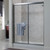 Foremost TDSS4466-CL-BN Tides Framed Sliding Shower Door 44" W x 66" H with Clear Glass - Brushed Nickel