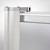 Foremost TDSW2965-OB-SV Tides Framed Pivot Swing Shower Door 29" W x 65" H with Obscure Glass - Silver