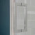 Craft + Main MRHG4874-CL-BN Marina Hinge Shower Door & Inline Panel 48" W x 74" H with Clear Glass - Brushed Nickel Trim