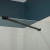 Craft + Main MRHG4874-CL-MB Marina Hinge Shower Door & Inline Panel 48" W x 74" H with Clear Glass - Matte Black Trim