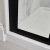 Craft + Main MRHG4874-CL-MB Marina Hinge Shower Door & Inline Panel 48" W x 74" H with Clear Glass - Matte Black Trim
