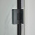 Craft + Main MRHG4874-CL-MB Marina Hinge Shower Door & Inline Panel 48" W x 74" H with Clear Glass - Matte Black Trim