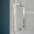 Craft + Main MRHG6074-CL-SV Marina Hinge Shower Door & Inline Panel 60" W x 74" H with Clear Glass - Silver Trim