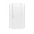 Craft + Main CVNA0474-CL-SV Cove Neo Angle Frameless Shower Door 36" W x 74" H with Clear Glass - Silver Trim