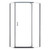 Foremost CVNA0574-CL-BN Cove Neo Angle Frameless Shower Door 38" W x 74" H with Clear Glass - Brushed Nickel