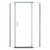 Foremost CVNA0574-CL-SV Cove Neo Angle Frameless Shower Door 38" W x 74" H with Clear Glass - Silver