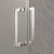 Craft + Main CVNA0574-CL-SV Cove Neo Angle Frameless Shower Door 38" W x 74" H with Clear Glass - Silver Trim
