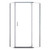 Foremost CVNA0674-CL-SV Cove Neo Angle Frameless Shower Door 42" W x 74" H with Clear Glass - Silver