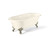 Cheviot 2111-BB-PN REGAL Cast Iron Bathtub with Continuous Rolled Rim - 68" x 31" x 24" w/ Polished Nickel Feet
