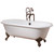 Cheviot 2111-BC-AB REGAL Cast Iron Bathtub with Continuous Rolled Rim - 68" x 31" x 24" w/ Antique Bronze Feet