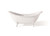Cheviot REGENCY Cast Iron Bathtub with Faucet Holes - 72" x 31" x 31.25" w/ White Feet - 2112-WW-6-WH