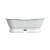 Cheviot 2121-WC REGAL Cast Iron Free-Standing Bathtub with Pedestal Base and Continuous Rolled Rim - 68" x 31" x 24" - Custom Color of Choice