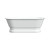 Cheviot 2121-WC REGAL Cast Iron Free-Standing Bathtub with Pedestal Base and Continuous Rolled Rim - 68" x 31" x 24" - Custom Color of Choice