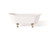 Cheviot 2122-WW-BN WINCHESTER Cast Iron Bathtub - 68" x 28" x 27" w/ Brushed Nickel Feet