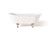 Cheviot 2122-WW-CH WINCHESTER Cast Iron Bathtub - 68" x 28" x 27" w/ Chrome Feet