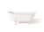 Cheviot WINCHESTER Cast Iron Bathtub - 68" x 28" x 27" w/ White Feet - 2122-WW-WH