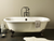 Cheviot 2127-BC-BN REGAL Cast Iron Bathtub with Continuous Rolled Rim - 61" x 31" x 24" w/ Brushed Nickel Feet