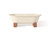Cheviot 2129-BB-NB REGAL Cast Iron Free-Standing Bathtub with Wooden Base and Continuous Rolled Rim - 61" x 31" x 24"
