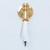 JVJ 24 K Gold Plated 31% Leaded Crystal Tapered Baguette Pendant Door Pull - 51724