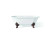 Cheviot 2160-WC-6-AB CARLTON Cast Iron Bathtub with Faucet Holes - 70" x 32" x 26" w/ Antique Bronze Feet - Custom Color of Choice